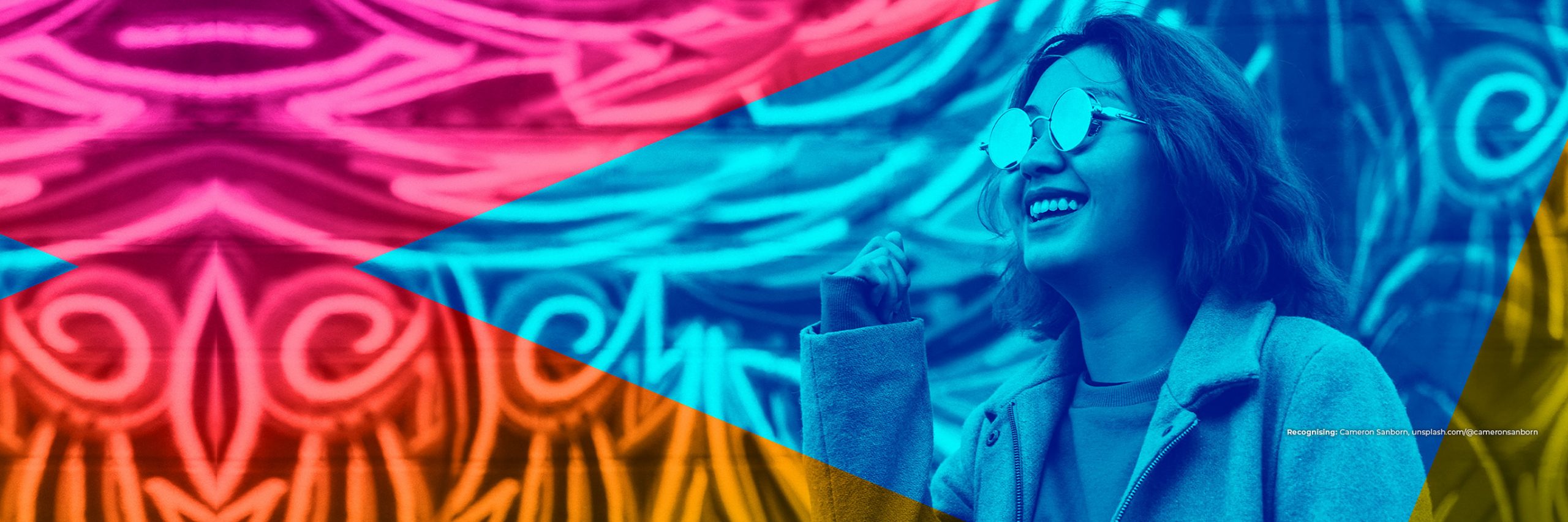 Smiling girl with sunglasses