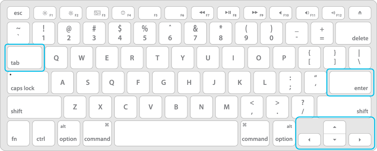 Keyboard navigation for accessibility 