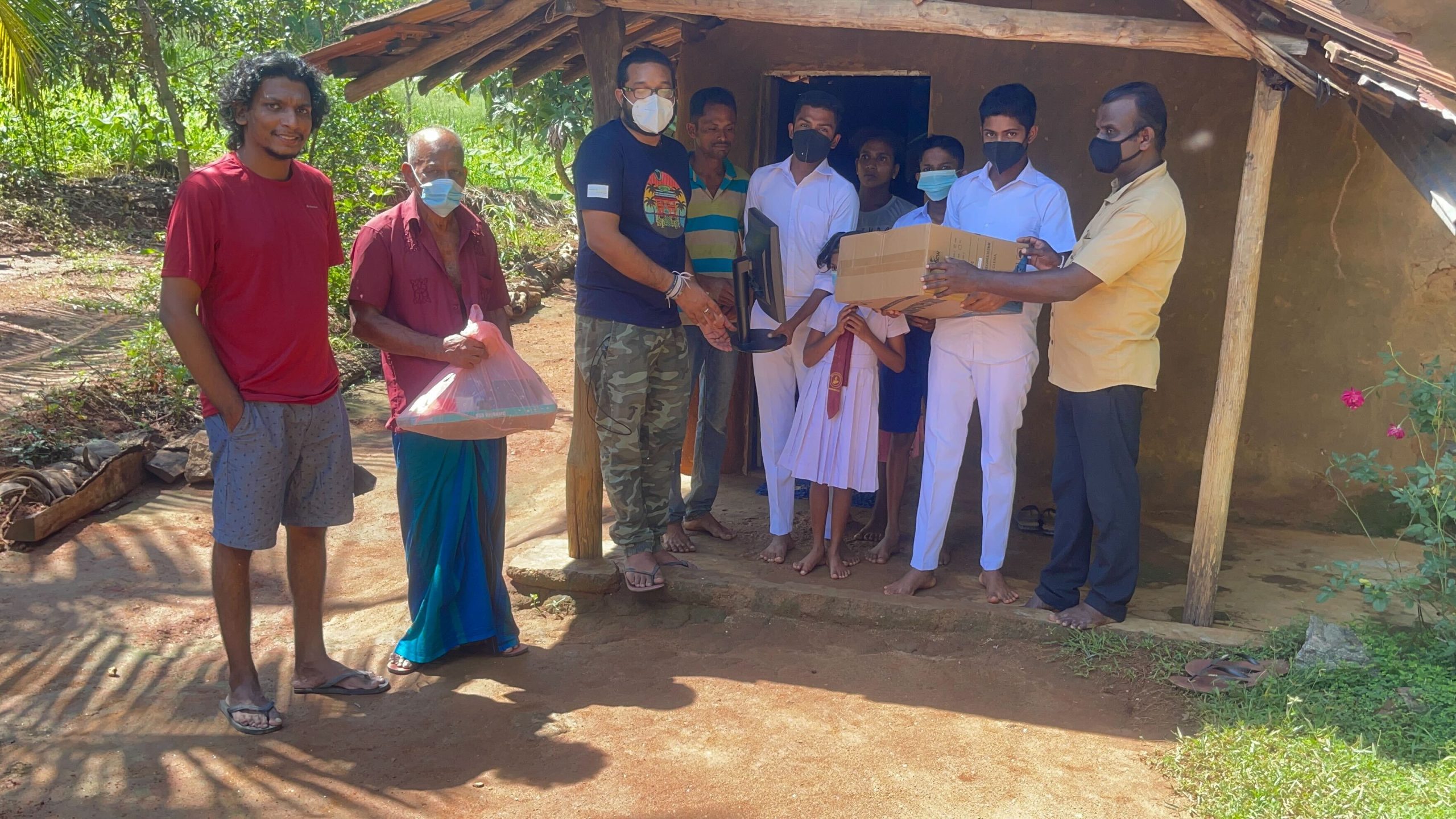 Kanishka helping in rural India